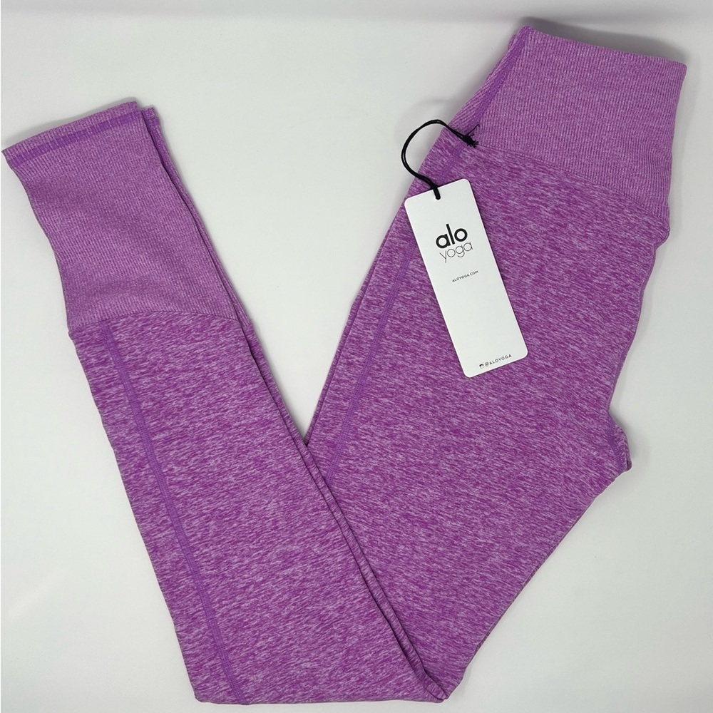 NWT - alo yoga - high-waist lounge legging - size M - electric violet heather